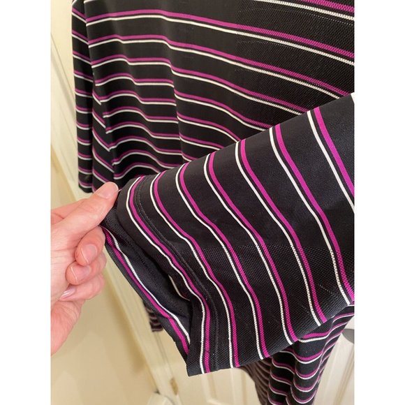 Nike Golf Dri-Fit Men's Purple Striped Polo Golf Shirt Size xl - Picture 6 of 7